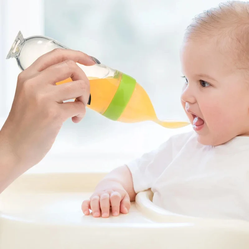 Baby Feeding Bottle Rice Cereal Bottle Spoon Milk Baby Training Feeder Food Supplement Food Spoon Bottles BPA Free