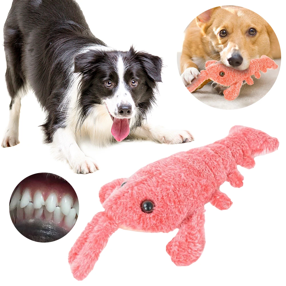 Funny Interactive Dog Plush Toy Jumping Moving Dog Toy Interactive Dog Toys To Keep Them Busy for Medium Dogs Teething