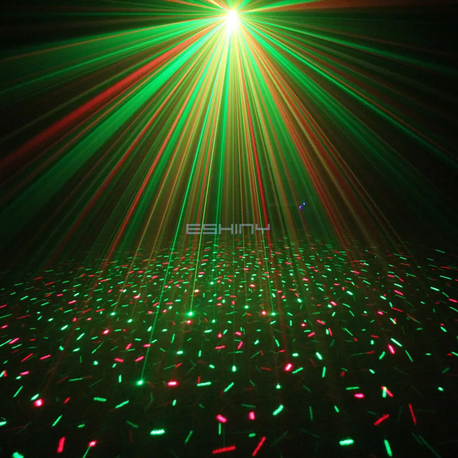 Rechargeable Mini R&G Firefly Laser Disco Light Full Stars Projector DJ Dance Bar Party Xmas Stage Effect