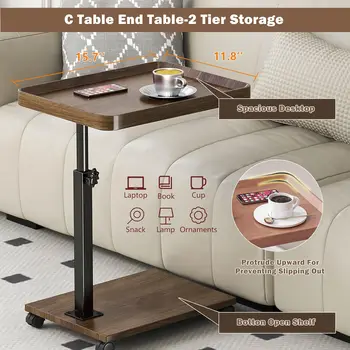 Movable Adjustable Side Table 1