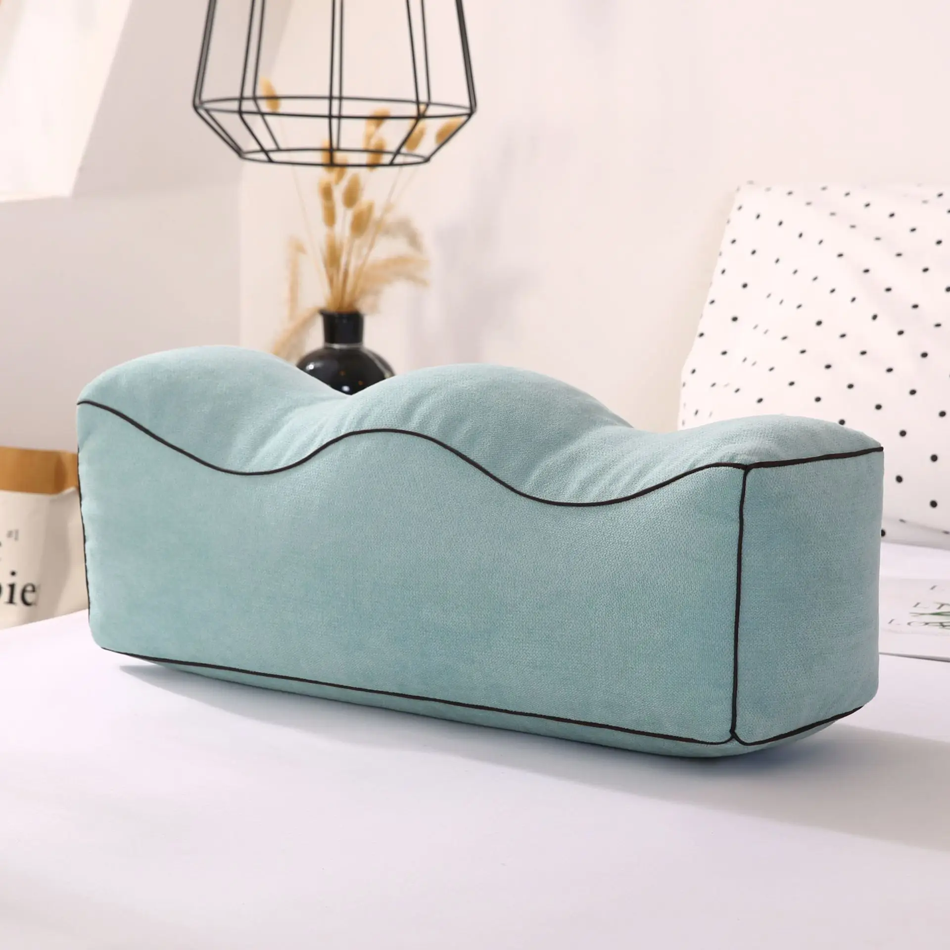 Anti Curling Sleep Leg Lift Pad Clip Leg Solid Color Foot Pillow Soft Pregnant Women Rest Lift Relax Pillow Foot Pad