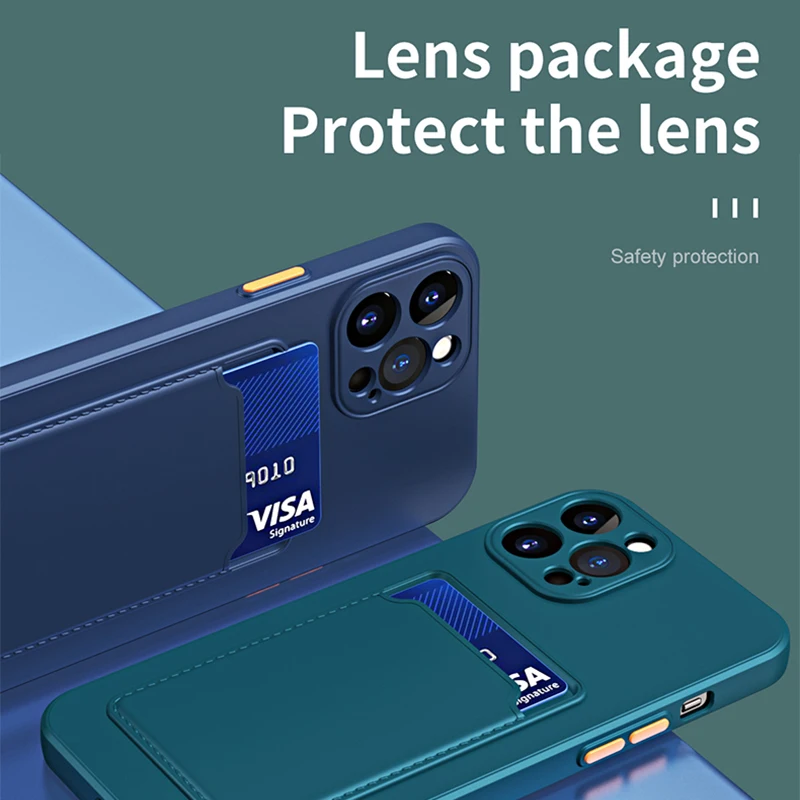 Premium Silicone Card Holder Case - Soft Protective Cover