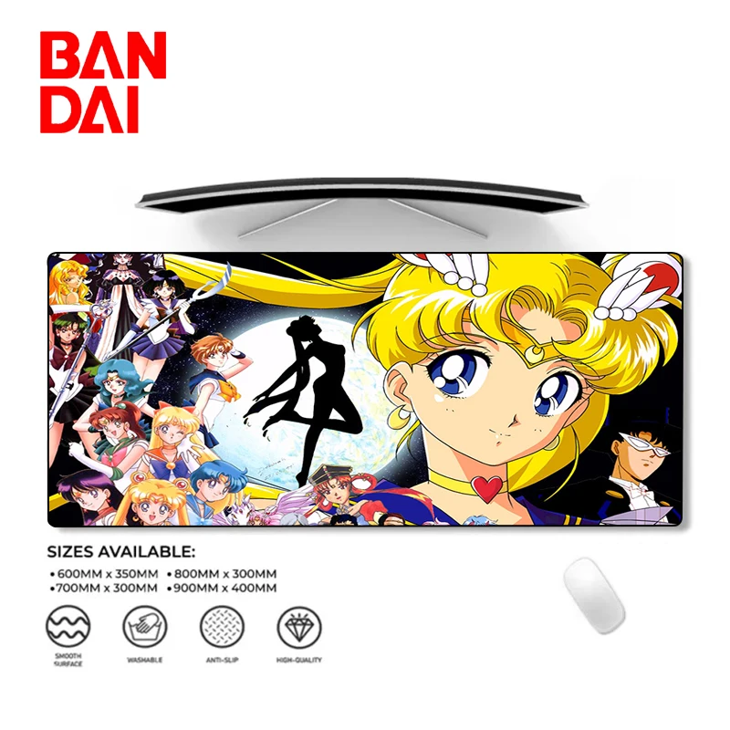 

Sailor Moon Mouse Pad Anime Mausepad Gaming Desk Mat Pc Accessories Office Carpet Cute Deskmat Gamer Keyboard Cabinet Mousepad