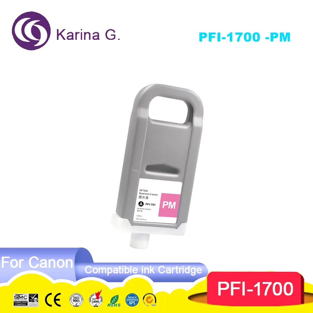 Compatible ink cartridge PFI1700 PFI-1700 100% Compatible for Pro 2000 4000 400