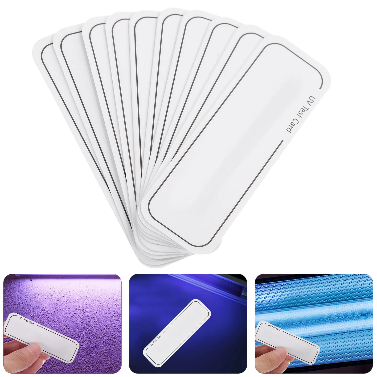 10Pcs Uv 테스트 카드 Uv 살균기 소독 상자 용 경량 식별 카드 홈 표시기 테스트 식별 카드