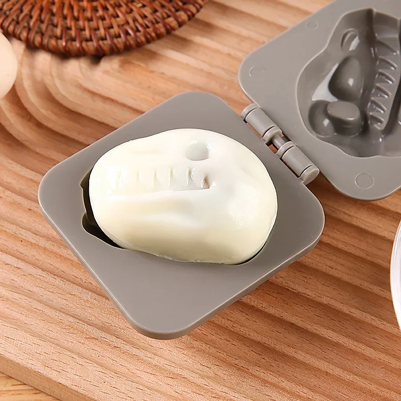 Cute Boiled Egg Mold Dinosaur Fossil Shape Egg Sushi Rice Mold Decorated Fondant Cake Children's Lunch Supplementary Tool egg mold