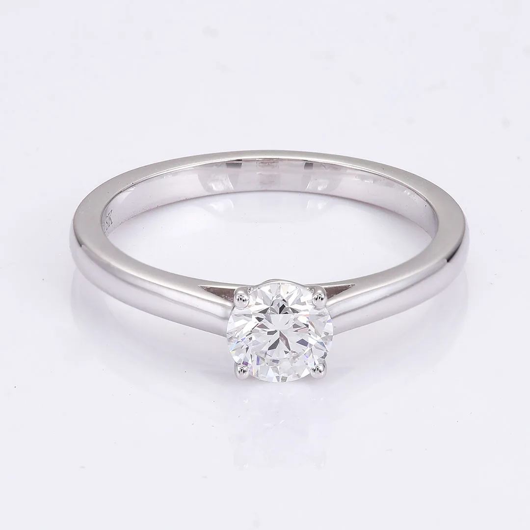 Anel em Ouro Branco 18K com Diamante de Laboratório 0,05 ct: Tudo o que Você, image size:1080x1080