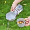 Portable Dog Water Bottle With Food Container Small Large Dogs Cat Leakproof Drink Bowl Outdoor Water Dispenser Bulldog Supplies 3