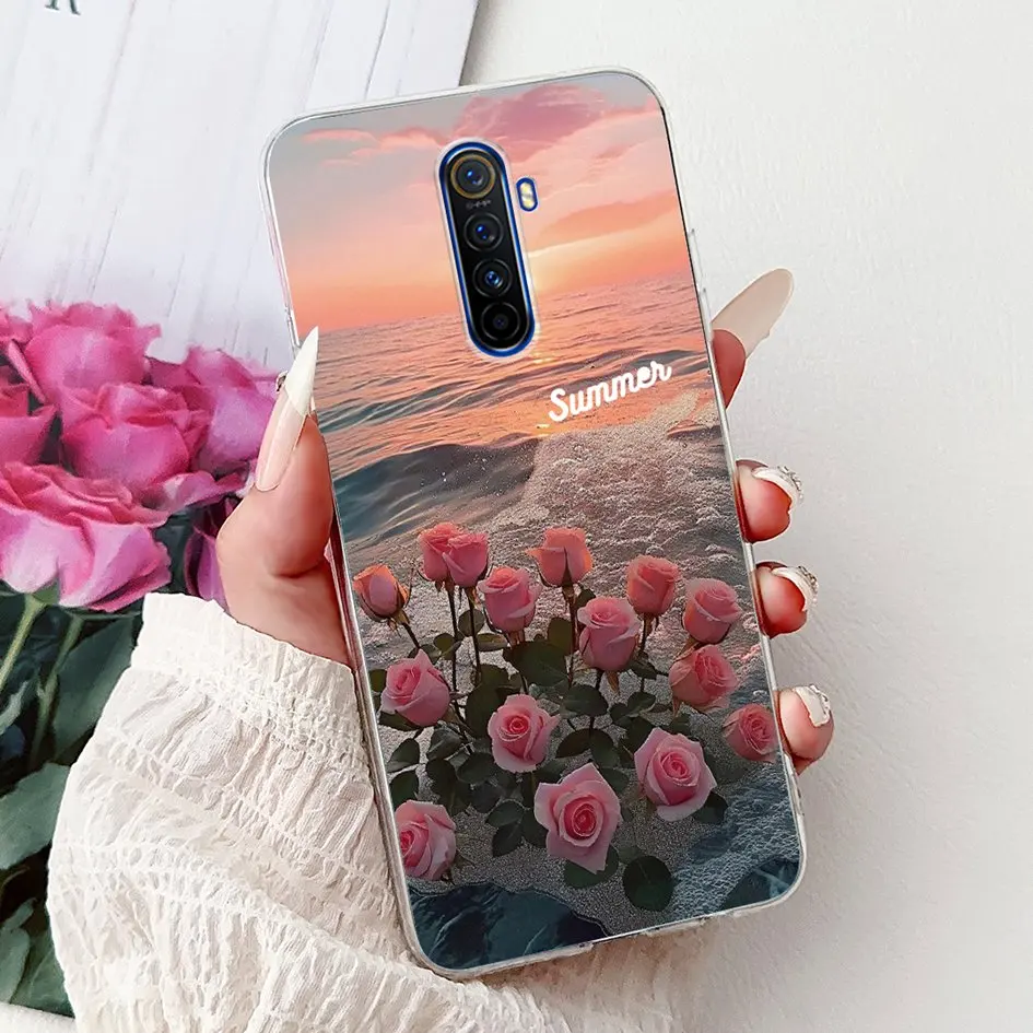 Fashion Flower Soft Silicone TPU Bumper Case - Enhanced Protection Cover