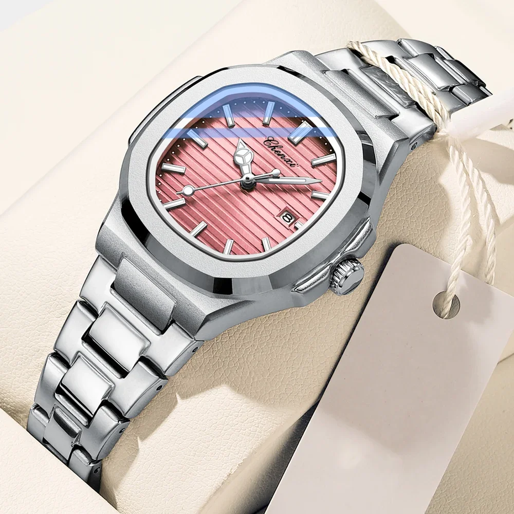 

CHENXI New Quartz Watch for Women Luxury Brand Elegant Stainless Steel Watches Waterproof Date Ladies Simple Dress Wristwatch