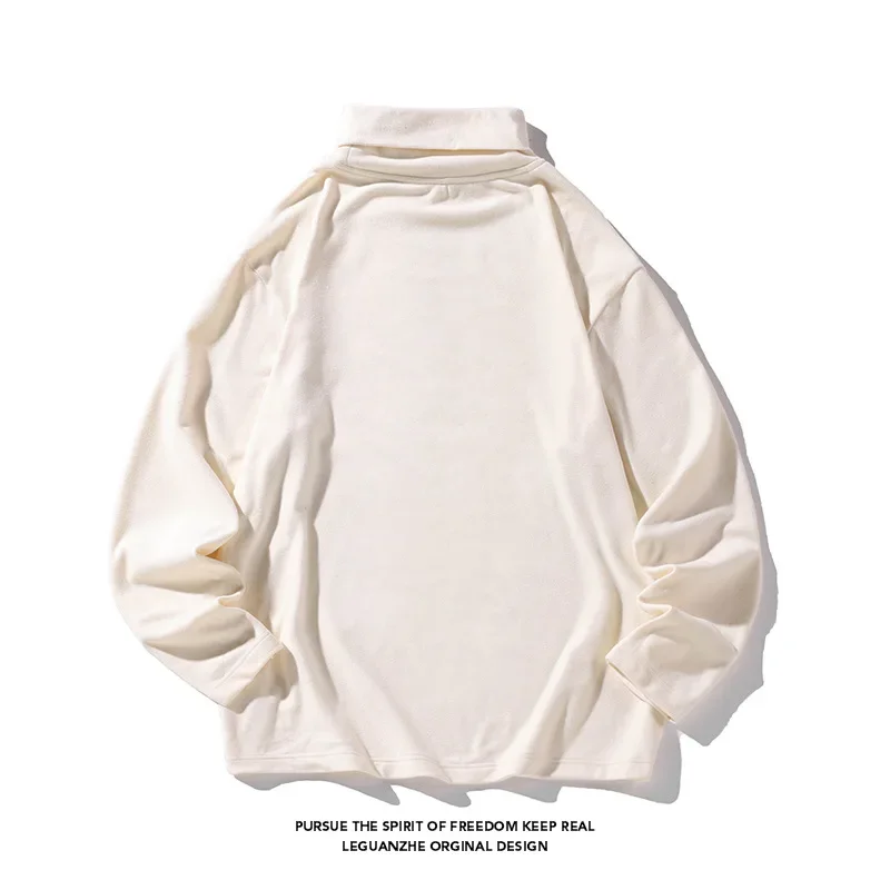 Autumn/Winter 2023 New Long Sleeved Sweater Men's Pullover Loose Basecoat Top Men's Thin Fleece