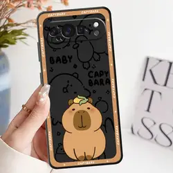 Adorable Cartoon Capybara Soft Phone Case - Google Pixel 8 Pro (Mix01)