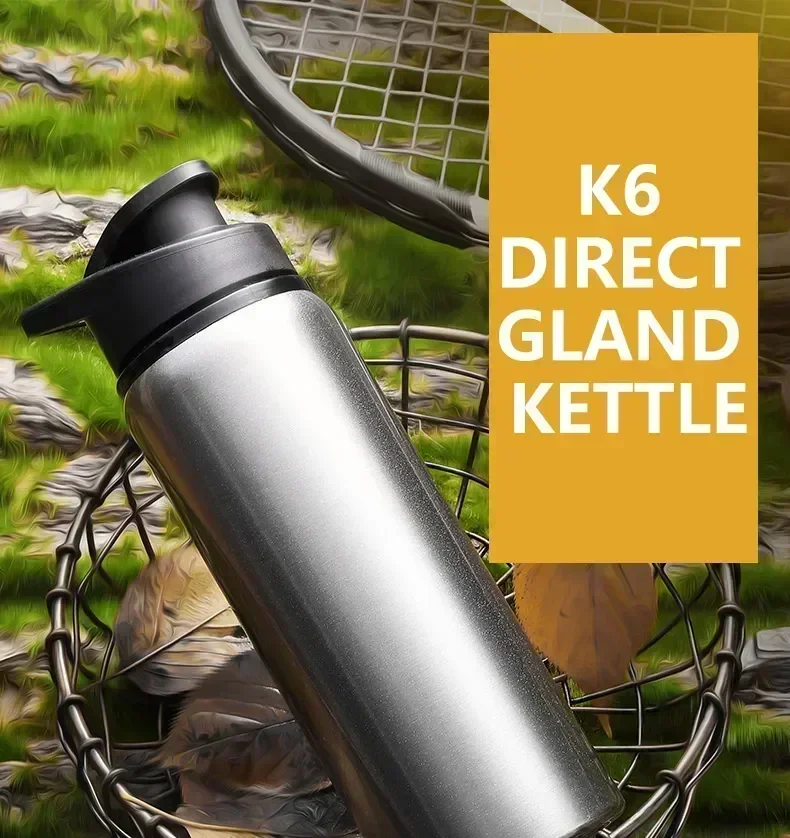 1-3PCS Stilvolle Tragbare Edelstahl Sport Wasser Flasche Freizeit Fahrrad Reiten Trinkwasser Flasche Outdoor Sport Reise Tasse – Detail 1
