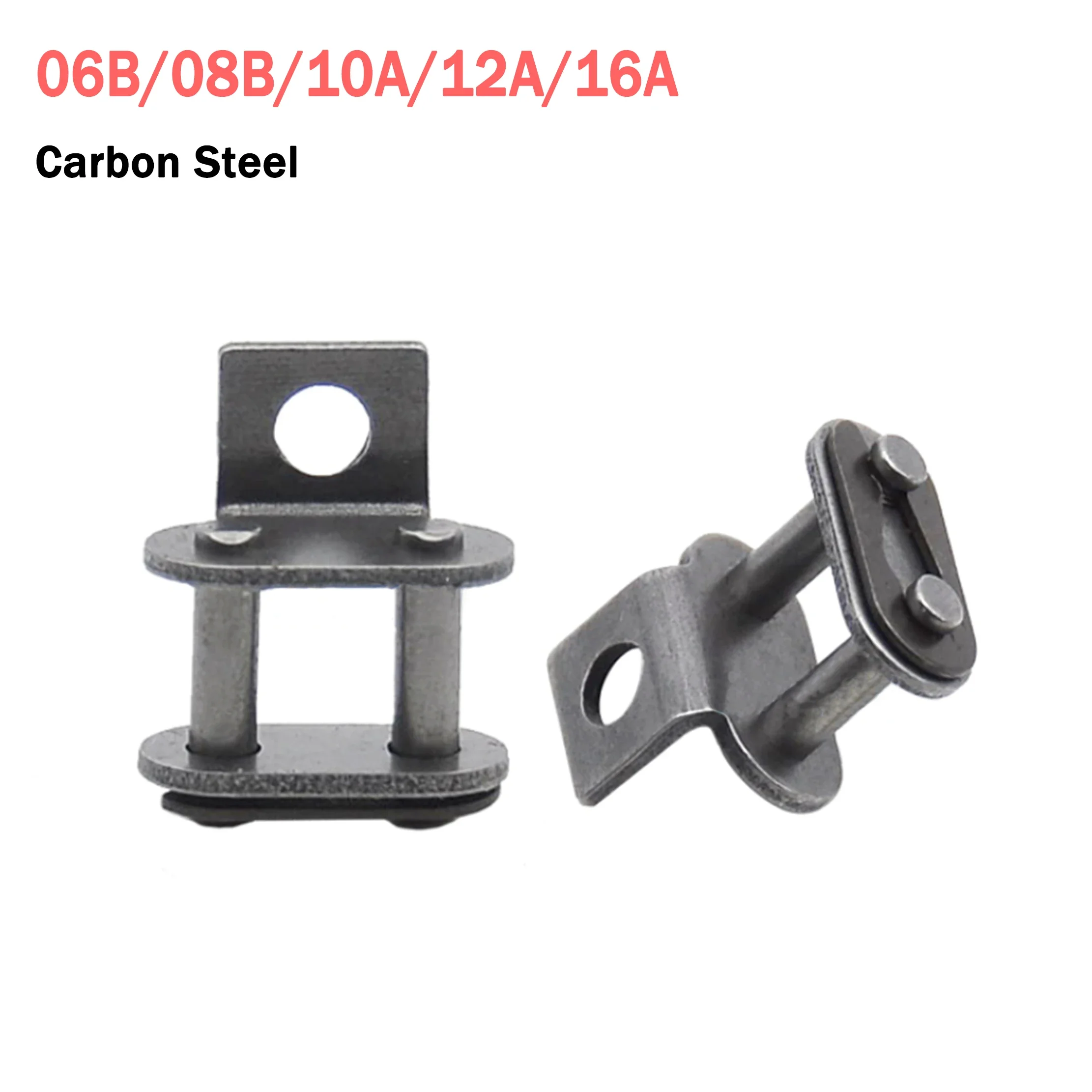 1pcs 06B/08B/10A/12A/16A Single-side Single-hole Bent Plate Full Buckle Chain Buckle