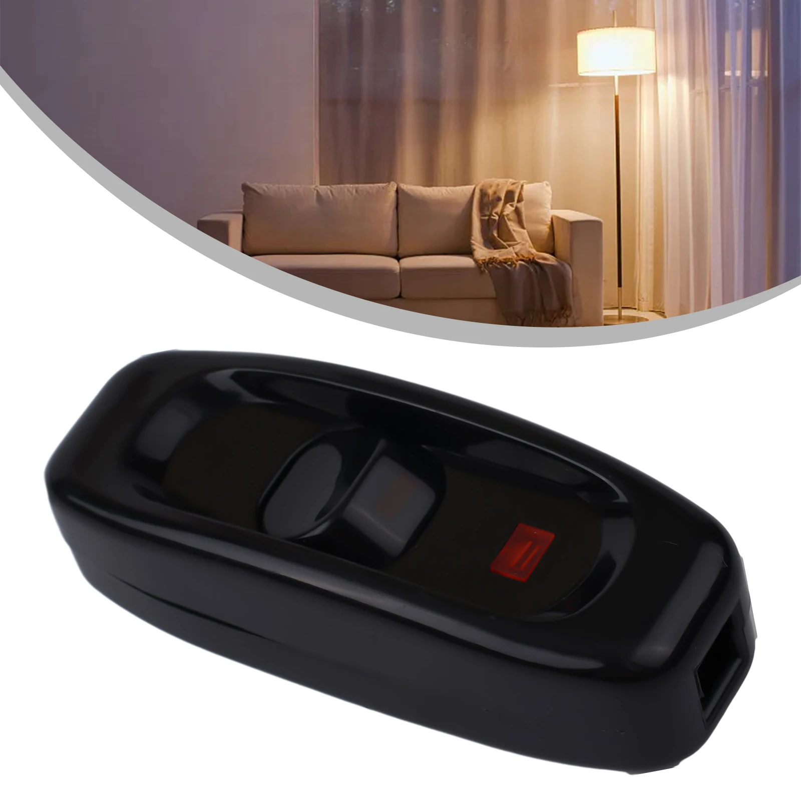 

240V 10A Inline ON/OFF Control Button Table Lamps Desk Light Cord Cable Switch Bedside Hand Switch Lighting Accessories