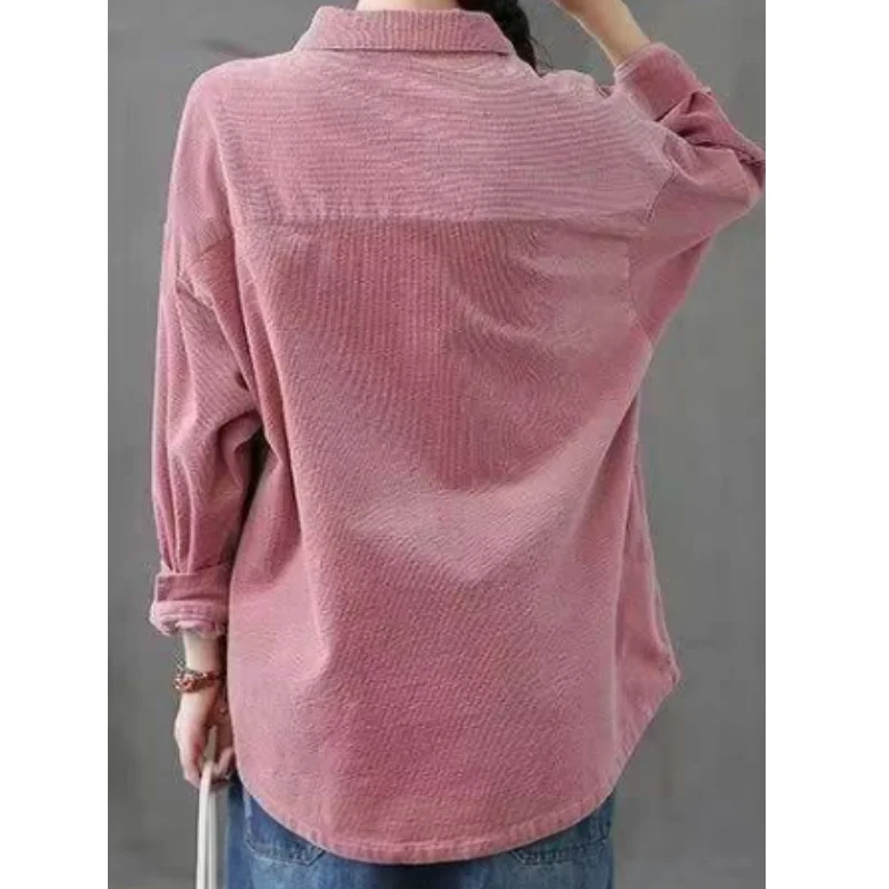 Рисунок 3 - Женская Вельветовая рубашка-куртка в стиле ретро