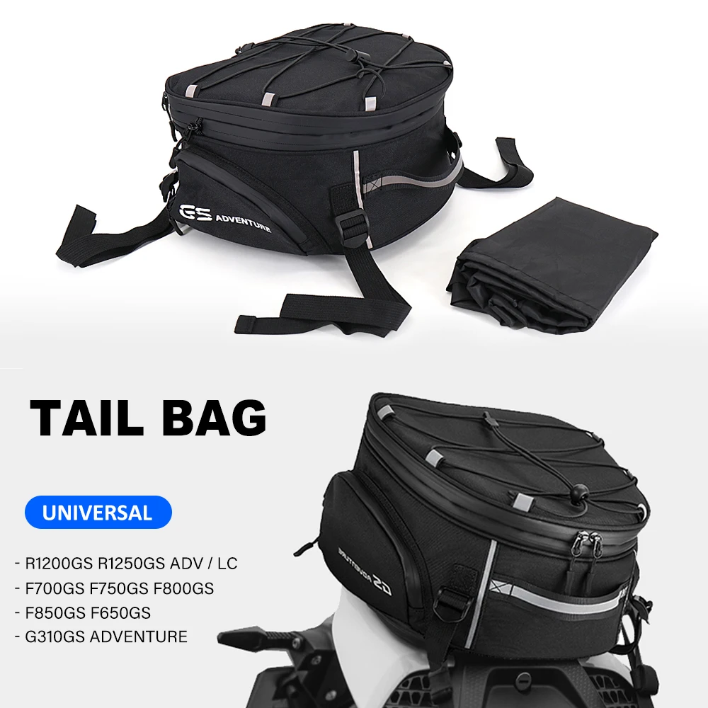 New Waterproof Motorcycle Tail Bag Multifunction Rear Seat Bag High