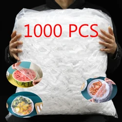 100/1000pcs Disposable Food Cover Saran Wrap Bowel Cover Food Grade Fresh-keeping Plastic Bag Kitchen Storage Accessories