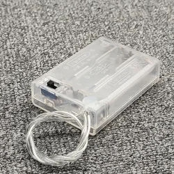 Transparent AA Battery Holder Box with Switch Lead (Type 1)