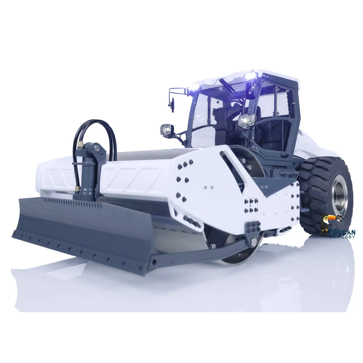 Toys LESU 1/14 Aoue-H13i Metal Hydraulic RC Road Roller Electric Construction Vehicle Toucan Hobby Remote Control Car THZH1533 2