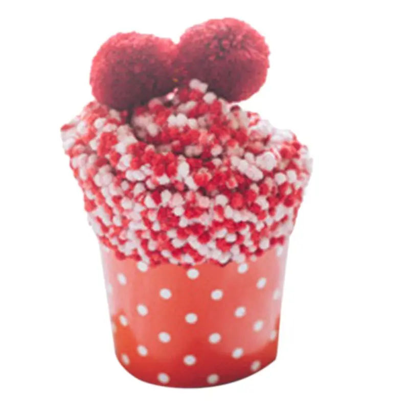 

Women Girls Winter Warm Sweet Cup Cake Cotton Coral Fleece Mid-Calf Long Towel S