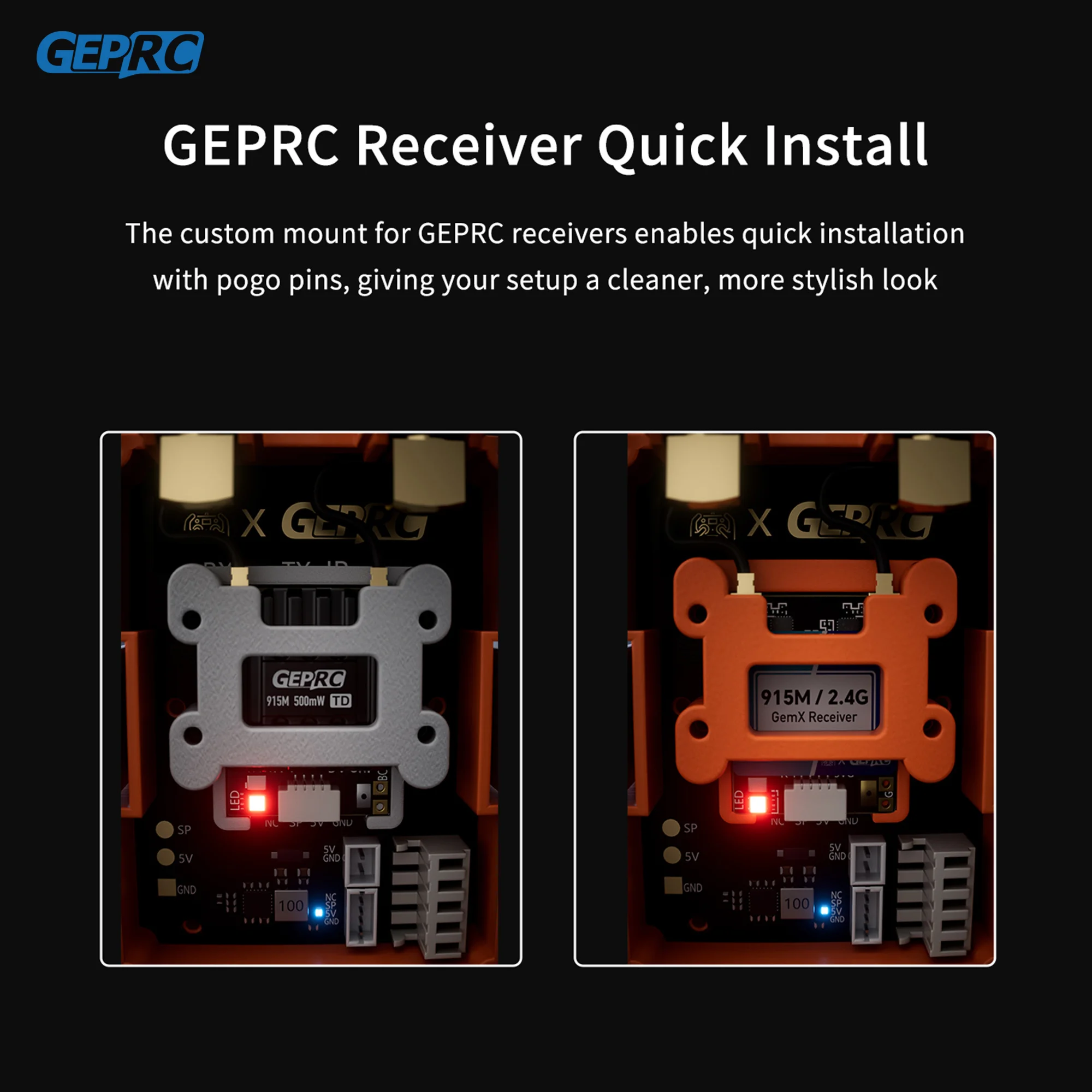 Комплект модификации GEPRC RX As TX JR-Bay, приемник, спаренный 915M/2,4G, двухчастотный режим, радиоуправляемый самолет, FPV, дальний дрон, деталь «сделай сам» thumbnail 3
