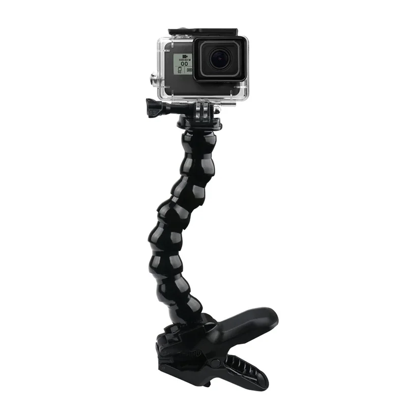 Jaws Flex Clamp Mount Gooseneck Mount For GoPro Hero 13 12 11 10 9 8 SJCAM AKASO Insta360 DJI Osmo Action Camera Accessories