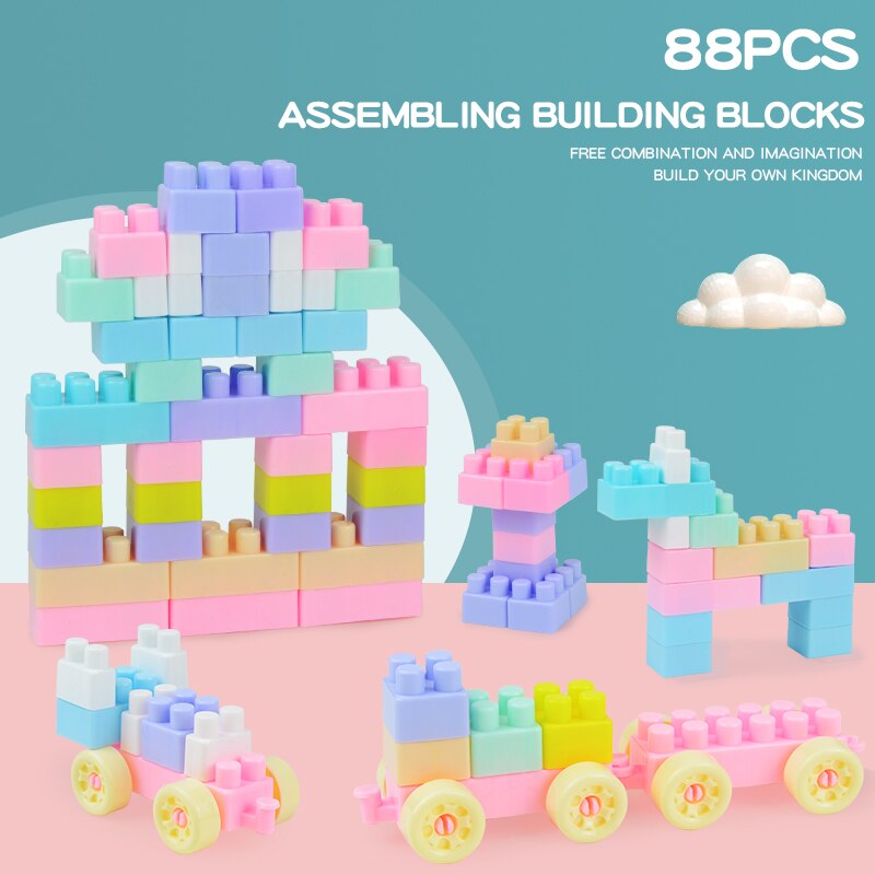 Children Small Particle Assembly Toy.Creative Educational Teaching Aids. Multicolor Building Block Toys Gift For Kids