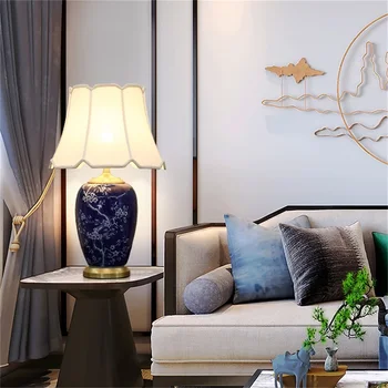 Blue Ceramic Table Lamp 2