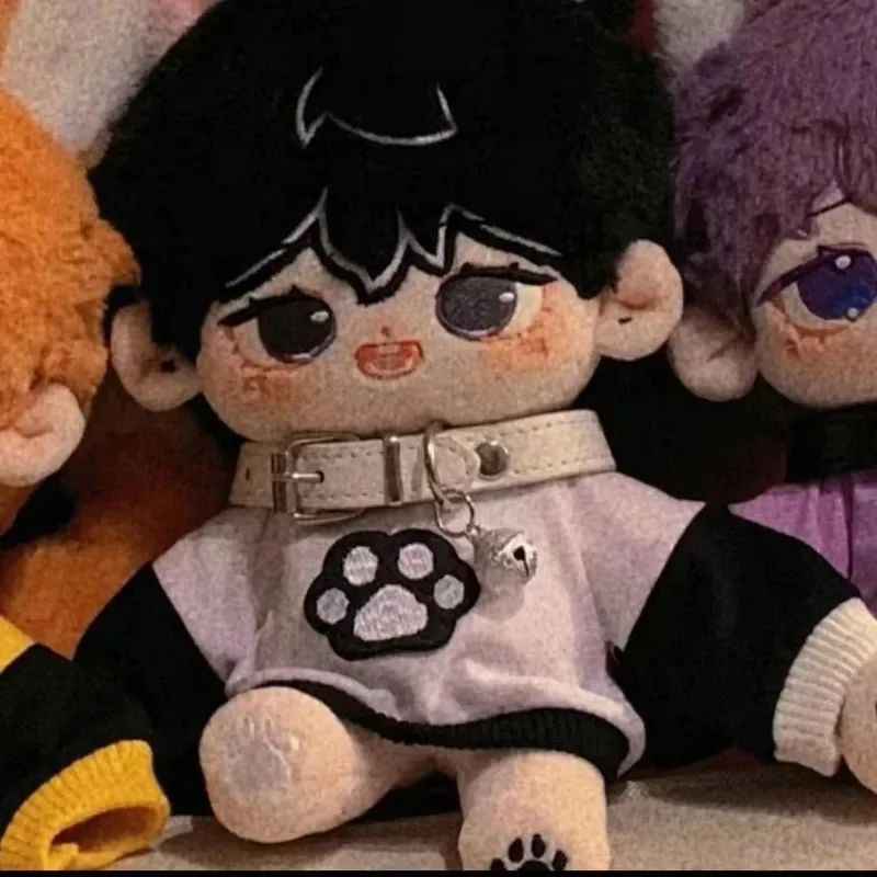 20cm Doll Clothes Mini Kpop Skz Kawaii Sweater Cat Paw Fashion Black White Blue Yellow Coat Toy Accessories Free Shipping Items 4
