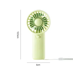 Compact Handheld Portable Fan for Summer Travel and Home Use (Green)
