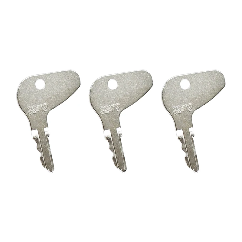 3PCS Ignition Key H32412 35260-31852 Compatible with Kubota Tractor G3200 G4200 G5200 G6200 L35 L2050 L2250 L235