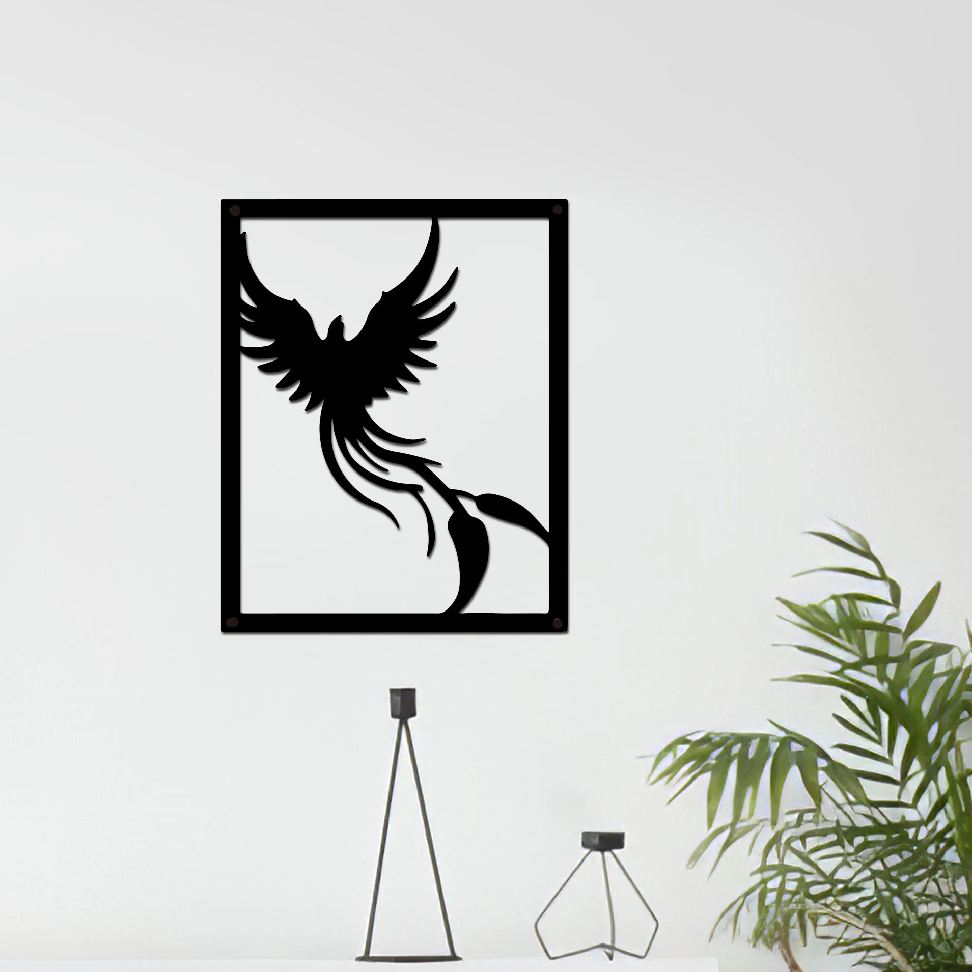 

Phoenix Wall Decor, Metal Wall Art, Phoenix Decor, Wall Hanging, Gift for Her,thanksgiving Gift,Spiritual Gifts