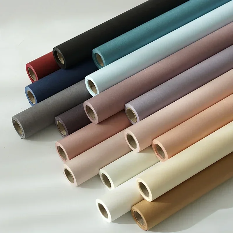 

Матовая крафт-бумага 58 см x 8 ярдов, рулон водонепроницаемой декоративной бумаги, цветочный магазин, Цветочная пленка