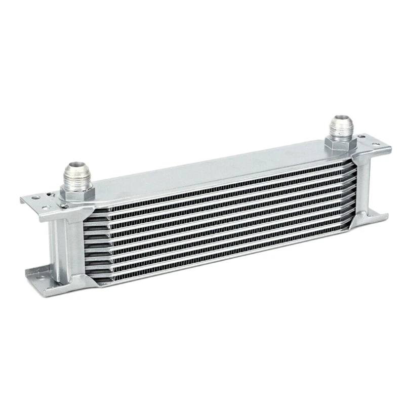 

Aluminum Radiator 10 Rows British Type Car Engine Oil Cooler Cooling Radiator Replacement Universal Cooler