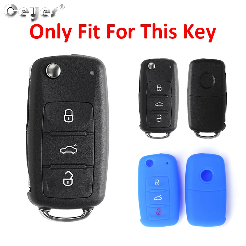 Silicone car key cover case for Volkswagen VW Golf Bora Jetta Polo Passat Skoda Superb Octavia Fabia SEAT Ibiza Leon key case key case cover