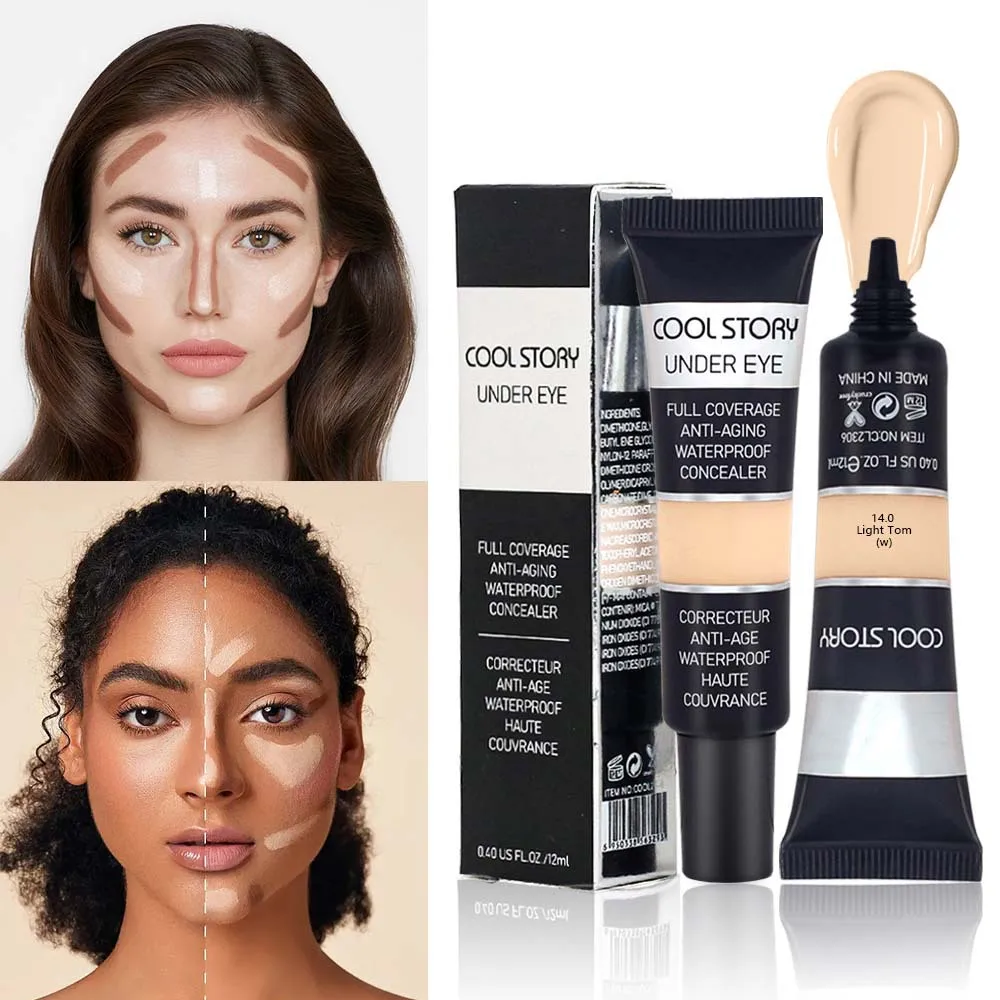 COOLSTORY Concealer covers acne marks, dark circles, body spots, tattoos, scars, eyes and face