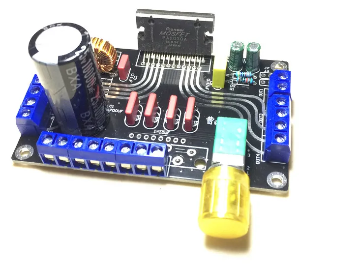 

Car household imported PA2030A high-power four-channel power amplifier board tone board audio amplifier board
