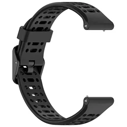 Breathable Silicone Strap Band with Connector - Sense 2 (7 Black)
