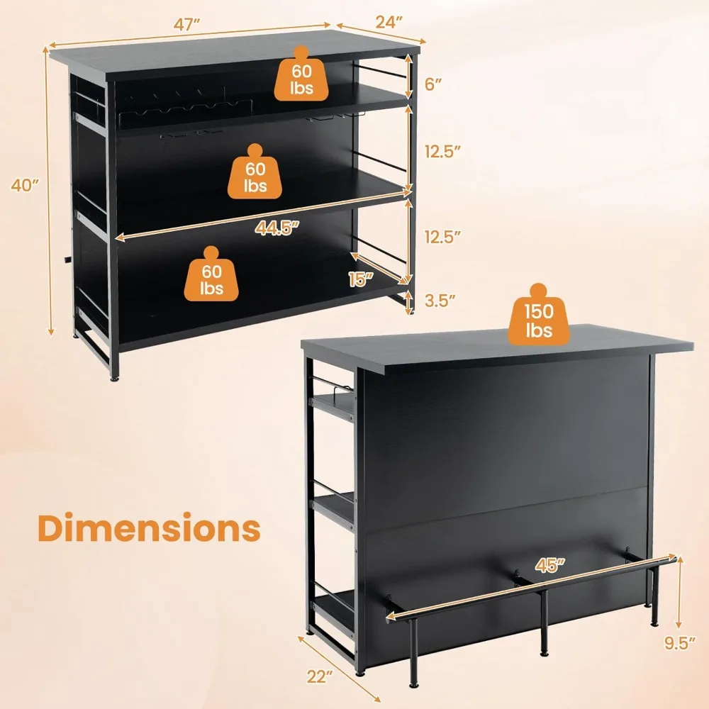 Ljustra Industrial Bar Cabinet