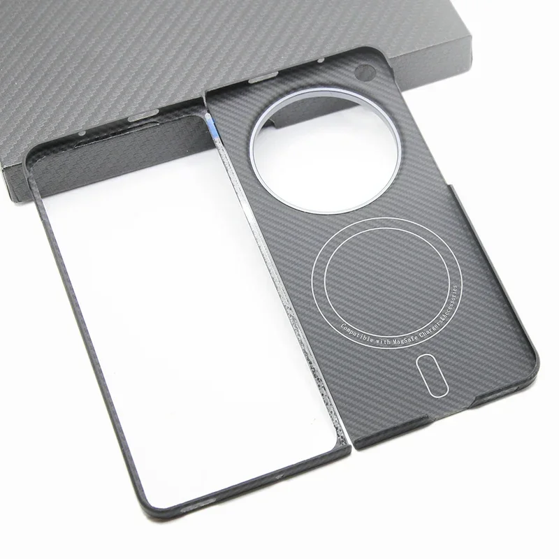 Custodia Magsafe In Fibra Di Carbonio Originale 600D Per Oneplus Open Ultra Sottile Opaca Antiurto Cover Metal Camera Ring Frame Guscio Magnetico