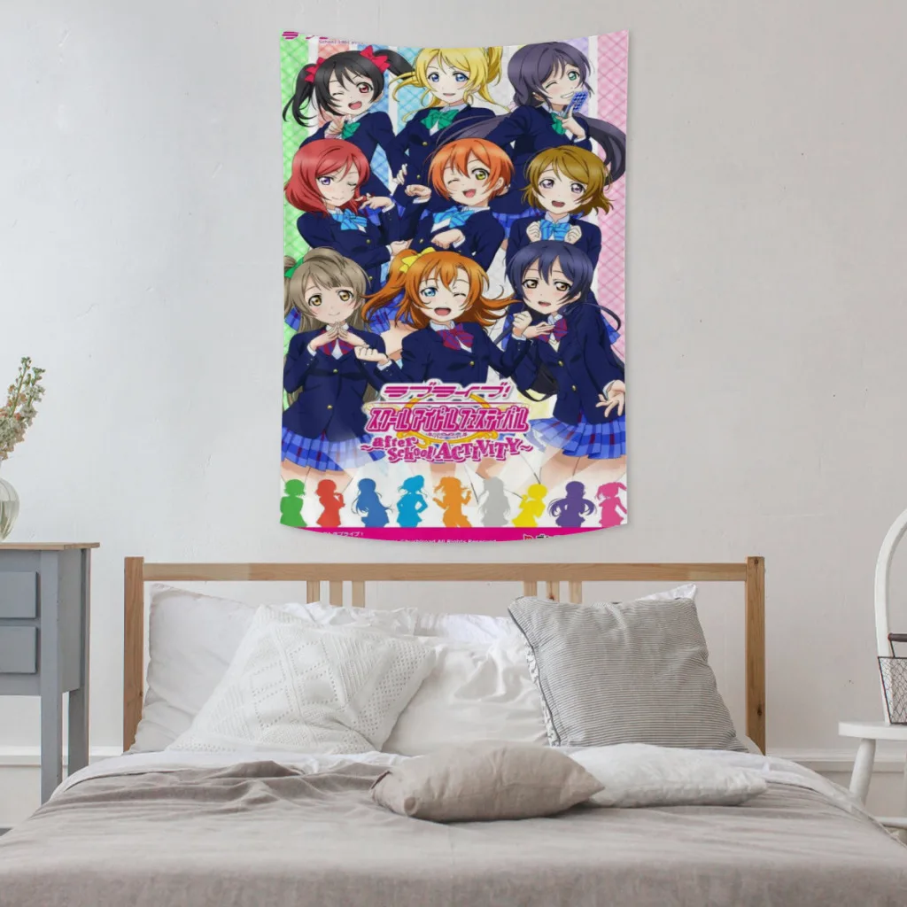 

Love Live! Солнечный свет! Декоративный гобелен для комнаты, эстетическое украшение для дома, настенное искусство для спальни