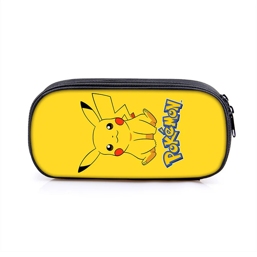 Pokémon Feder mäppchen Poster Student Briefpapier Box große Kapazität einlagige Bleistift Tasche Jungen Mädchen Pokémon Briefpapier Box – Detail 3