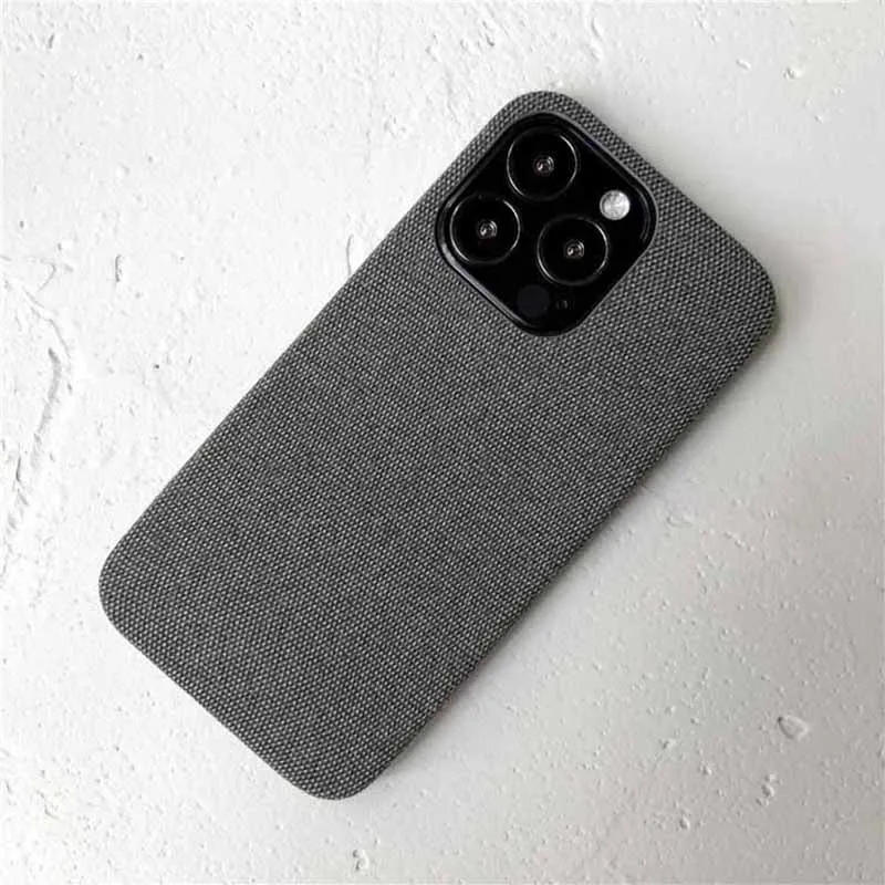 thumbnail image 1 of Ultra thin Non slip cotton linen fabric Texture Phone Cases For iPhone 15 Pro 14 13 12 11 Pro Max XS MAX XR X14 Plus Soft Cover, 1 of 5
