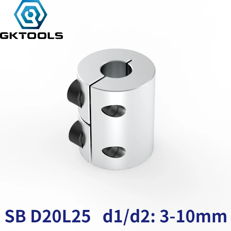 Rigid Shaft Coupler D20L25 Rigid Shaft Coupling Clamp Coupler 3/4/5/6/6.35/8/10mm for Stepper Servo Motor Creality Cr10 Ender-3 3d Printer Parts