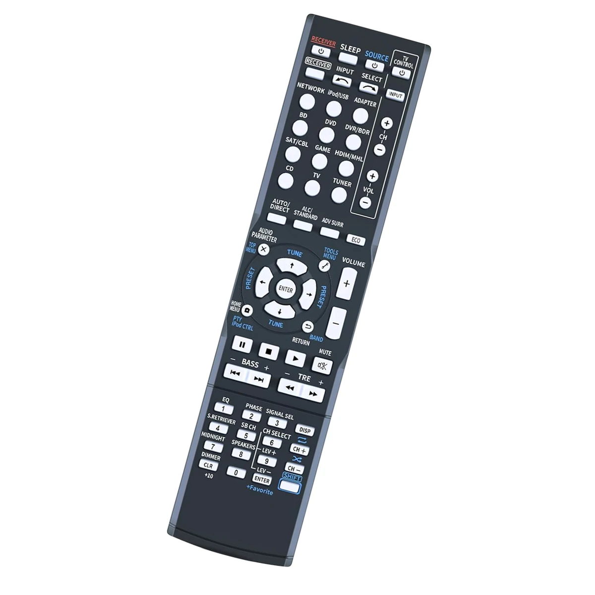 VINABTY Nuovo Telecomando di ricambio Per PIONEER AXD7692 VSX 515 S, VSx 516  S, VSX 528,VSX 828,VSX515,VSX516,vSx528,VSx828,VX 528,VX528 Per Pioneer AXD7664 8300766400011IL VSX 1022 K VSX 822 Remote