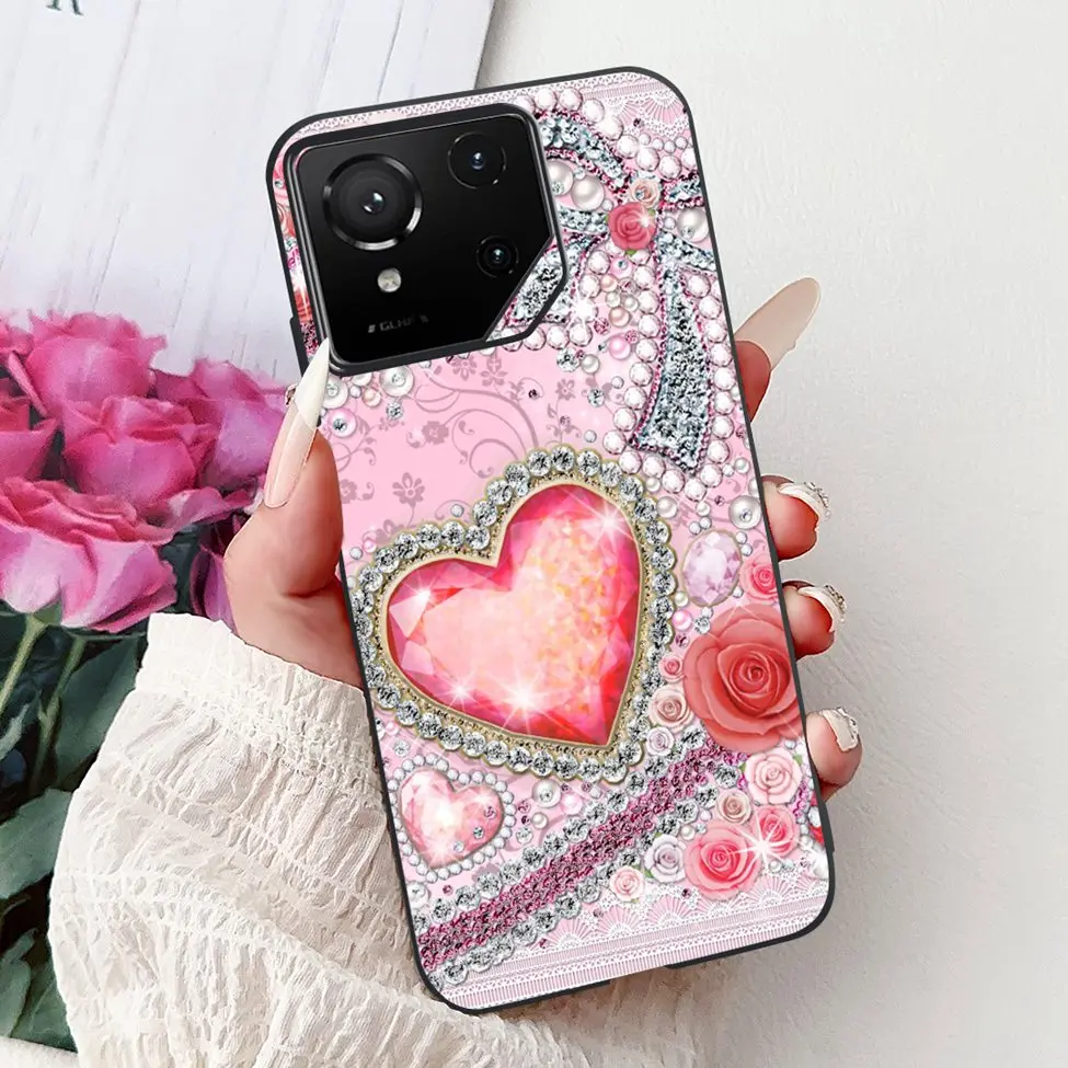 Luxury Cute Cat Silicone Shockproof Bumper Back Cover - Stylish Painted Design