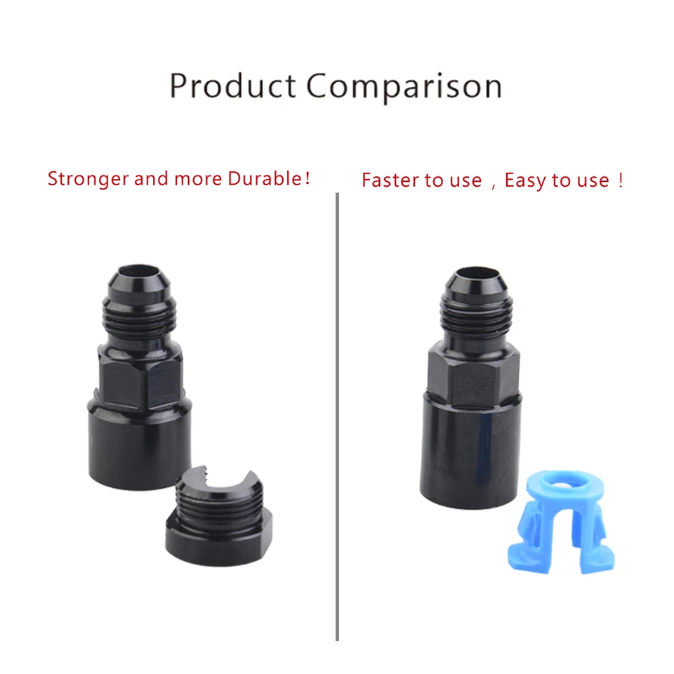 5/16" SAE Quick-Disconnect Push-On EFI Fitting In-Line Adapter – Evolution Of Speed - Foto 3
