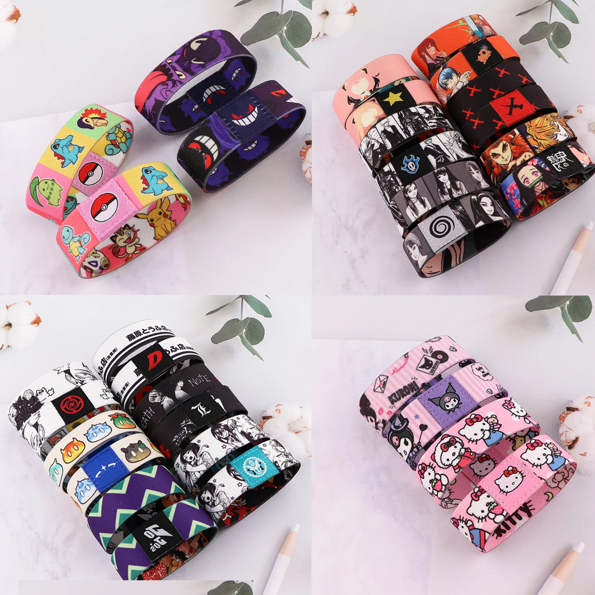 

Japanese Anime Series Bracelets For Women Men Stretch Bracelet Cosplay Accessories Wholesale