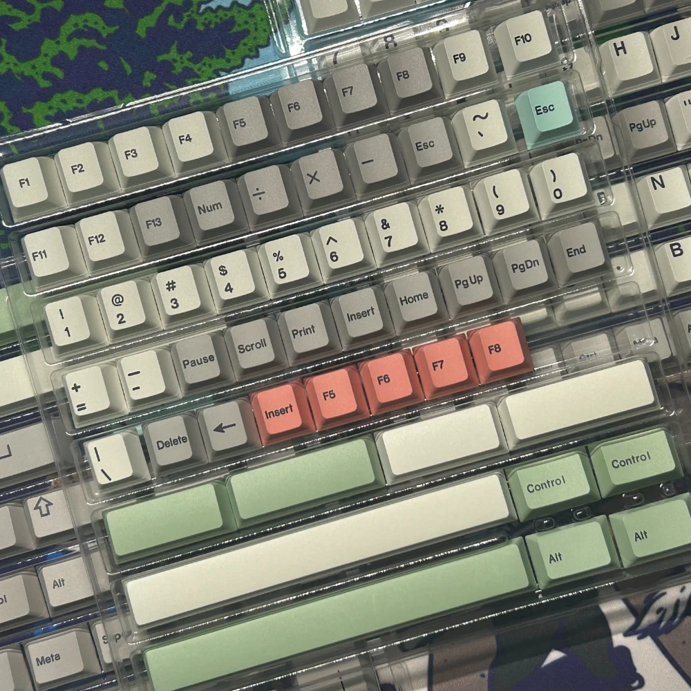PBT 키캡 GMK 무음 키캡 체리 프로파일 염료 승화 키캡 MX 기계식 키보드용 2.25U 2.75U 앨리스 ANSI ISO 레이아웃